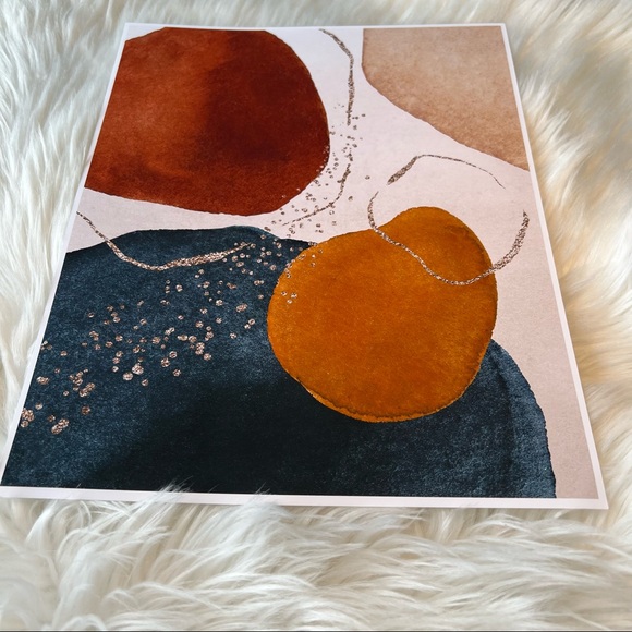 Modern Abstract Shape Wall Art Poster Print UNFRAMED. - Picture 10 of 14